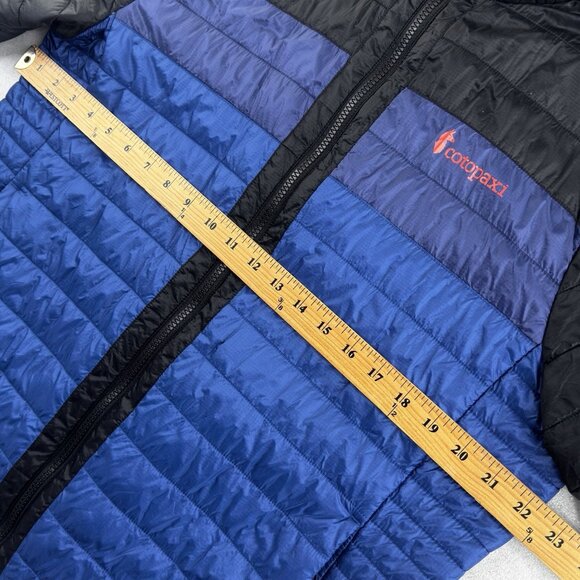 Cotopaxi Men’s L Capa Hybrid Insulated Hooded Jacket Black Pacific Blue Puffer - Picture 9 of 14